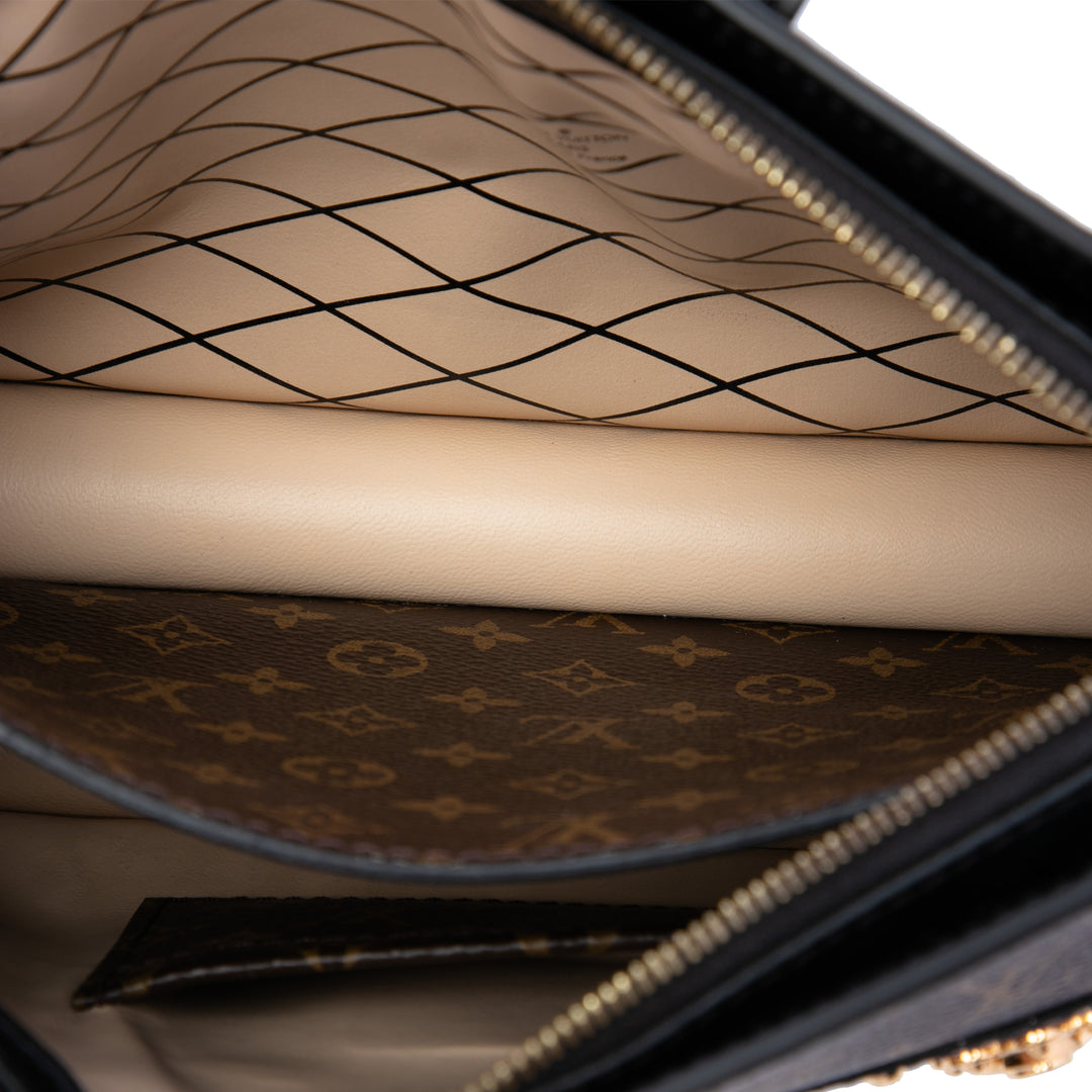 Louis Vuitton Trunk Pochette Monogram Reverse Marron