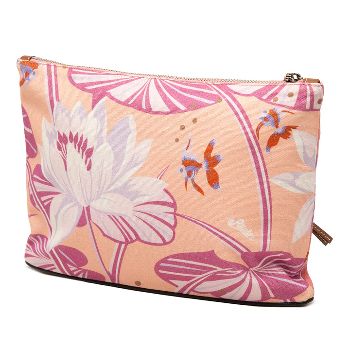 LOEWE Pochette Paulas Ibiza Waterlily Imprimé Rose – vue 2 – GABY PARIS