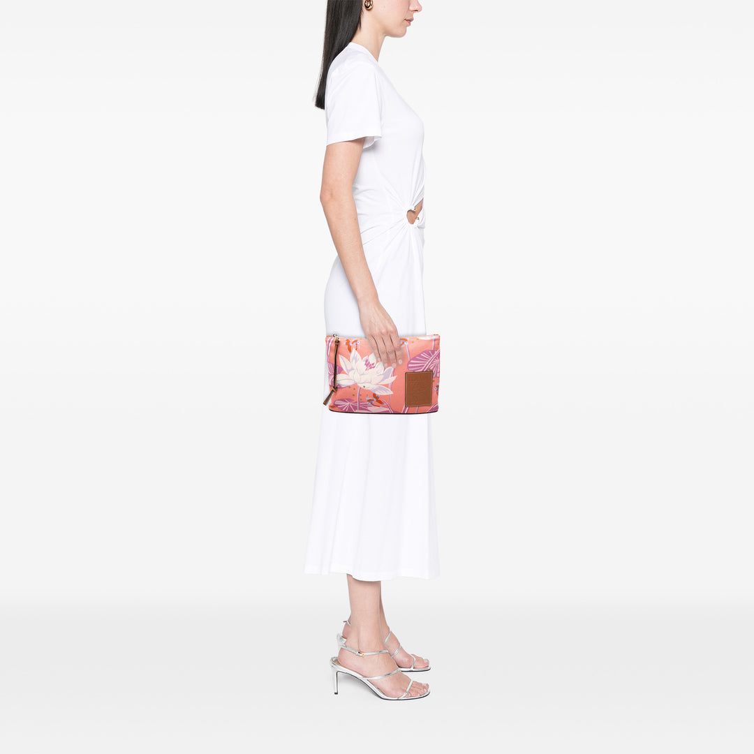 LOEWE Pochette Paulas Ibiza Waterlily Imprimé Rose – vue 6 – GABY PARIS