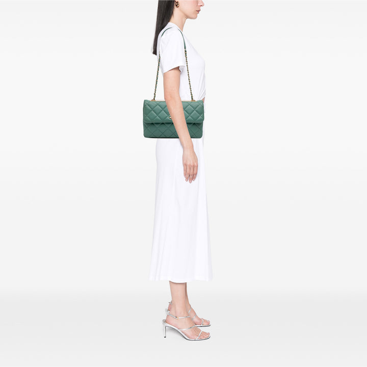 Quilted Lambskin Trendy CC Flap Green - Gaby Paris