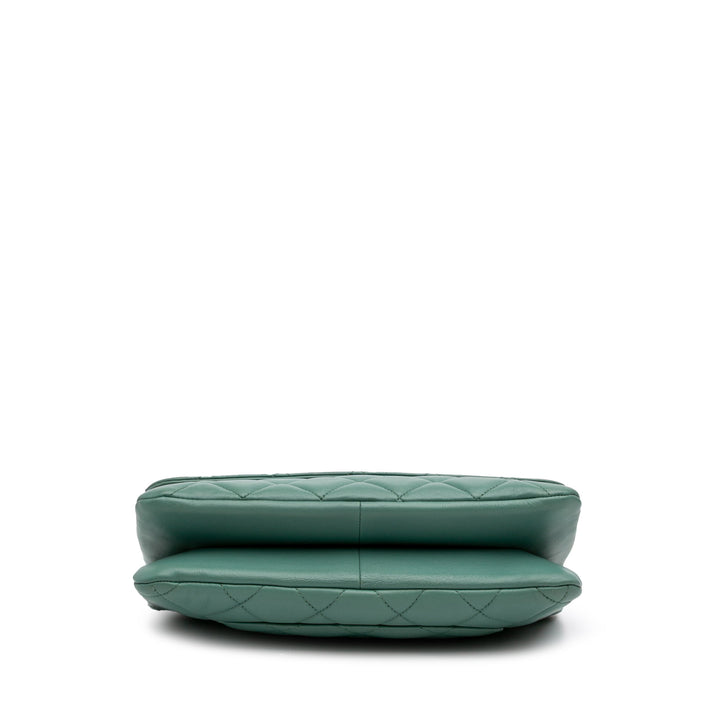 Quilted Lambskin Trendy CC Flap Green - Gaby Paris