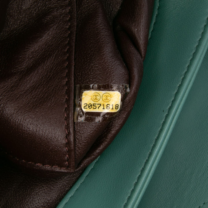 Quilted Lambskin Trendy CC Flap Green - Gaby Paris