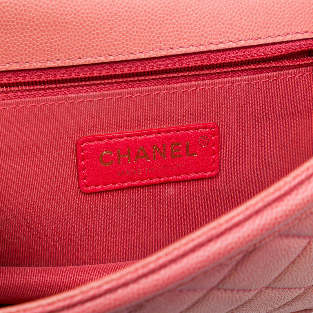 Chanel Small Matelassé Caviar Sunset On The Sea à rabat