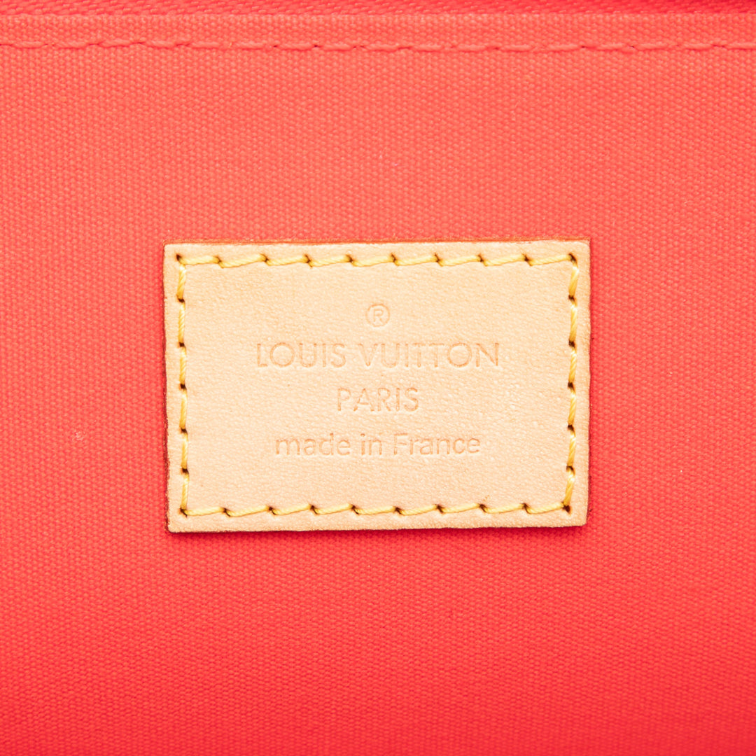 Alma PM Cuir verni Monogram Orange