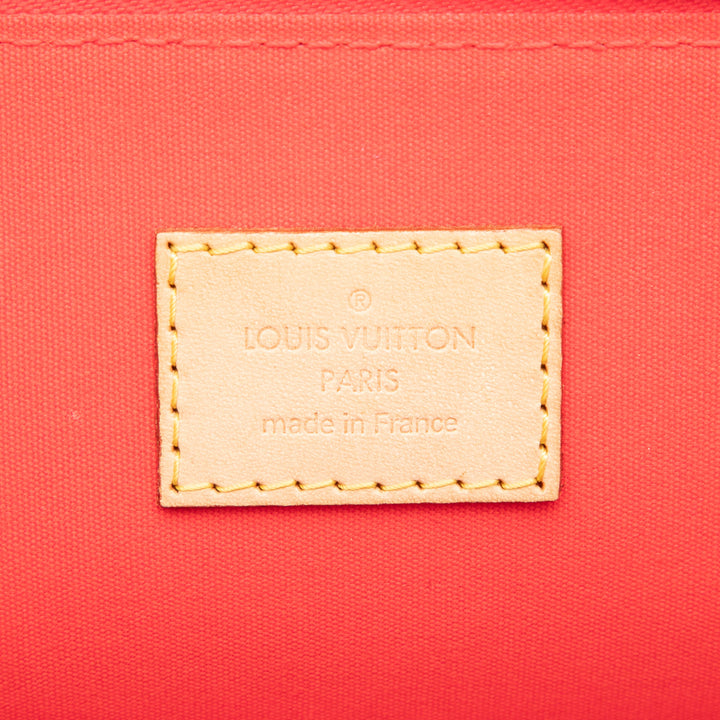 Alma PM Cuir verni Monogram Orange
