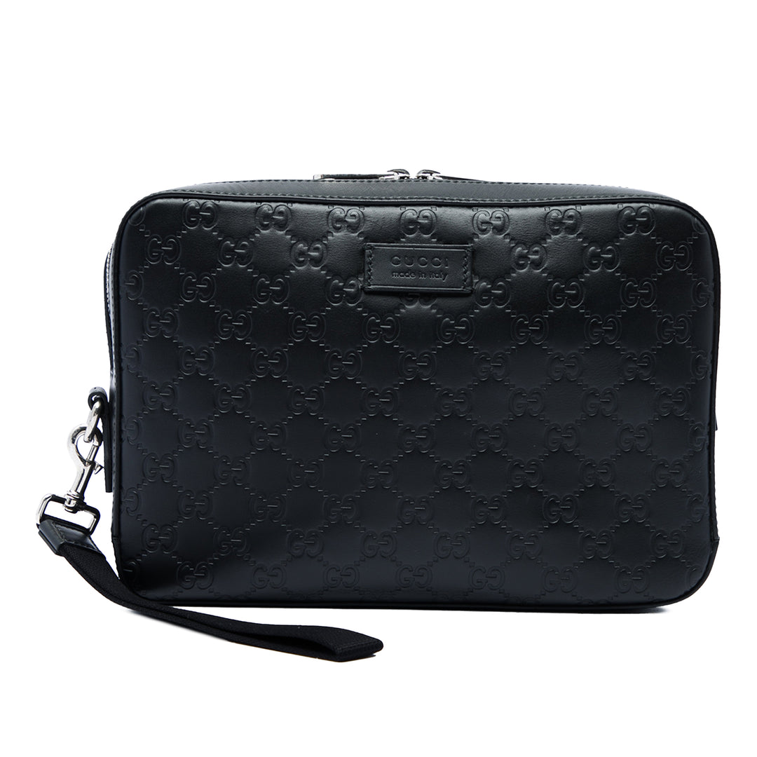 Guccissima Wristlet Pochette Noir