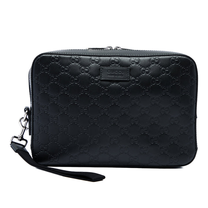Guccissima Wristlet Pochette Noir