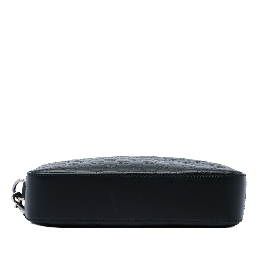 Guccissima Wristlet Pochette Noir