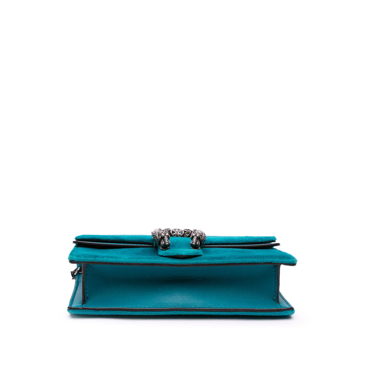 Super Mini Velvet Dionysus Crossbody Blue - Gaby Paris