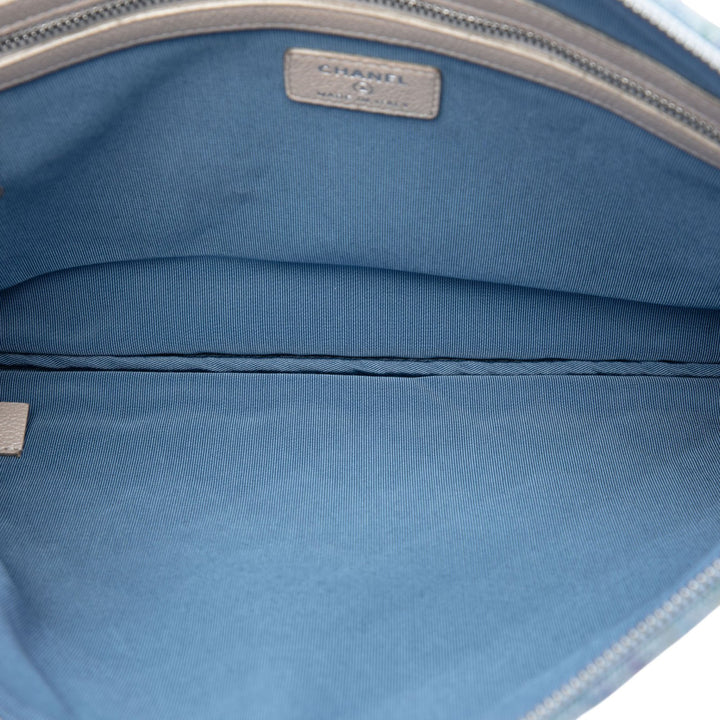 Matelassé O Étui Pochette Grand Jean Bleu
