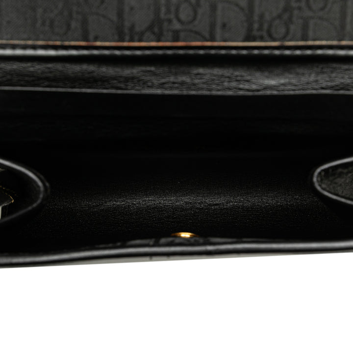 Diorissimo Trotter Canvas Chain Shoulder Bag Black - Gaby Paris