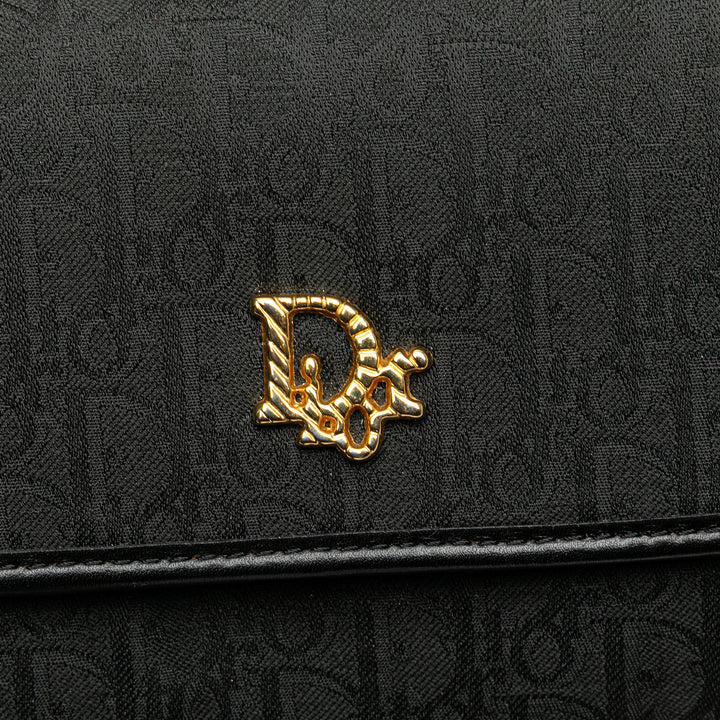 Diorissimo Trotter Canvas Chain Shoulder Bag Black - Gaby Paris