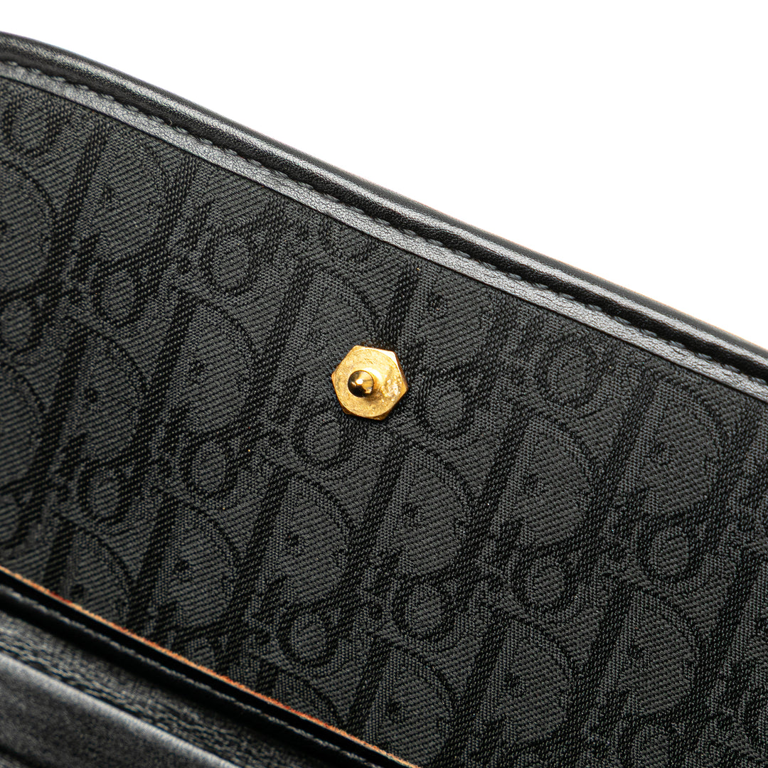 Diorissimo Trotter Canvas Chain Shoulder Bag Black - Gaby Paris