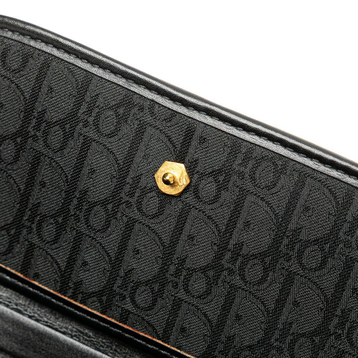 Diorissimo Trotter Canvas Chain Shoulder Bag Black - Gaby Paris