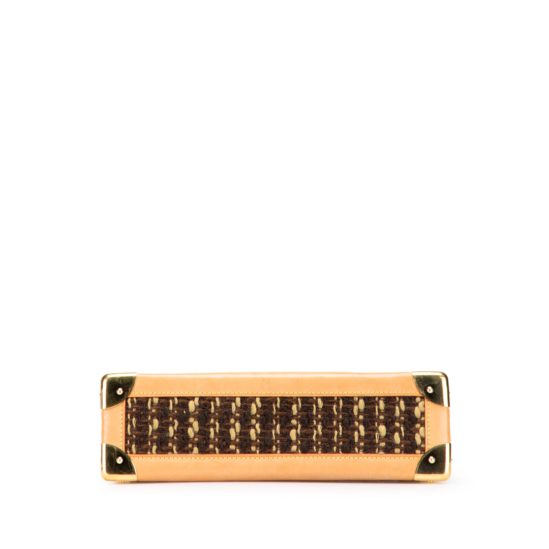 Limited Edition Monogram Vinyl Tweedy Rabat Brown - Gaby Paris