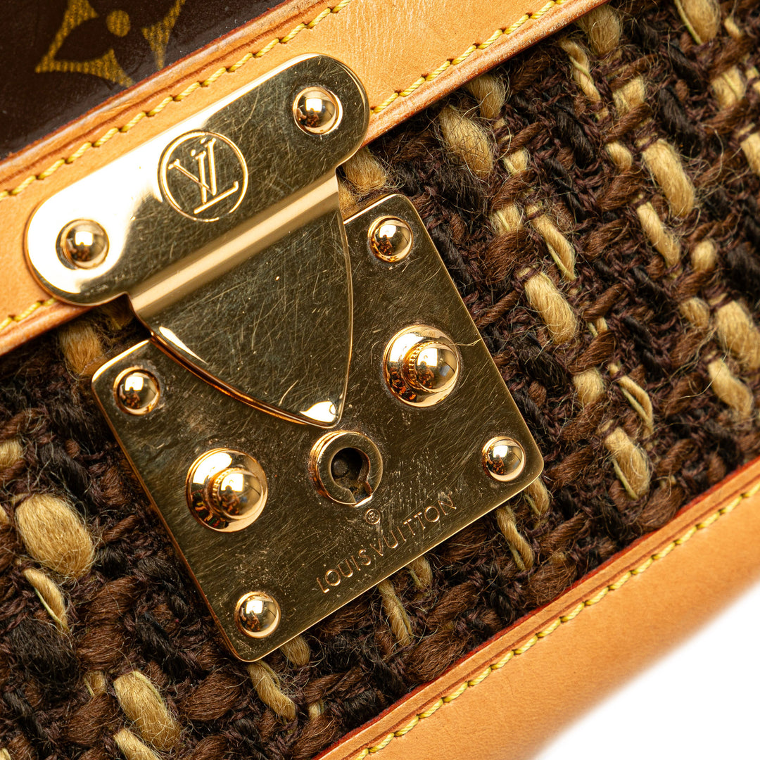 Limited Edition Monogram Vinyl Tweedy Rabat Brown - Gaby Paris