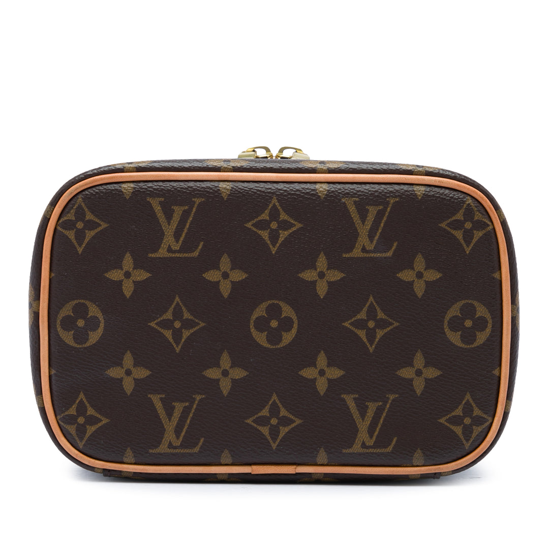 Louis Vuitton Nice Vanity Mini Monogram Marron – vue 3 – GABY PARIS