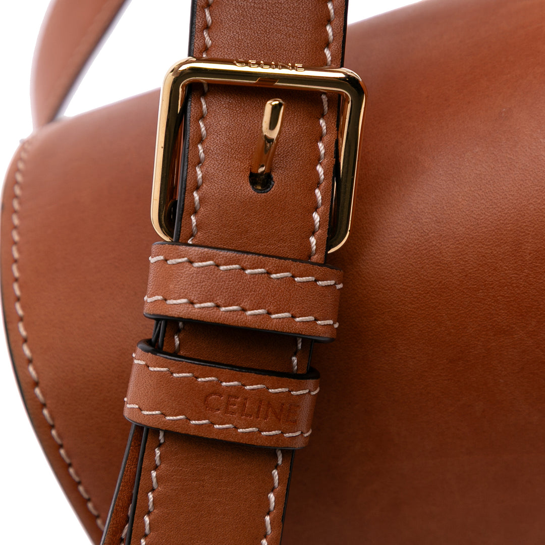 Classique Natural Calfskin Triomphe Crossbody Brown - Gaby Paris