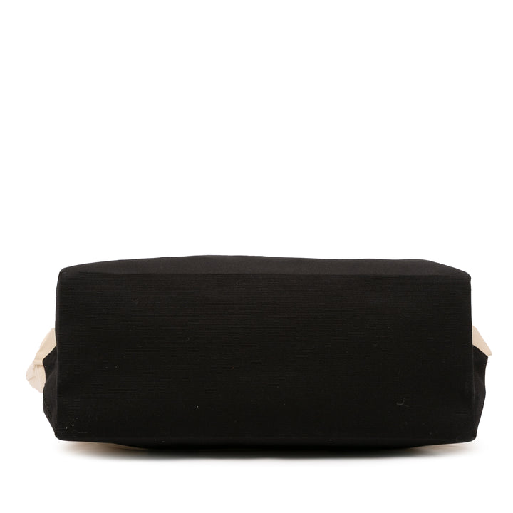 Saint Laurent Toile East West Beach Shopping Cabas Marron – GABY PARIS Authentique