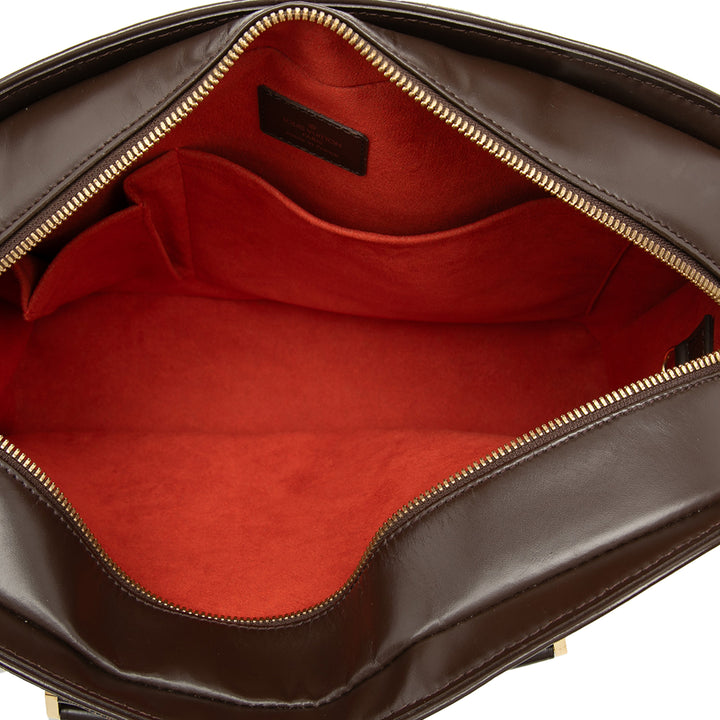 Sarria Horizontal Damier Ébène Marron