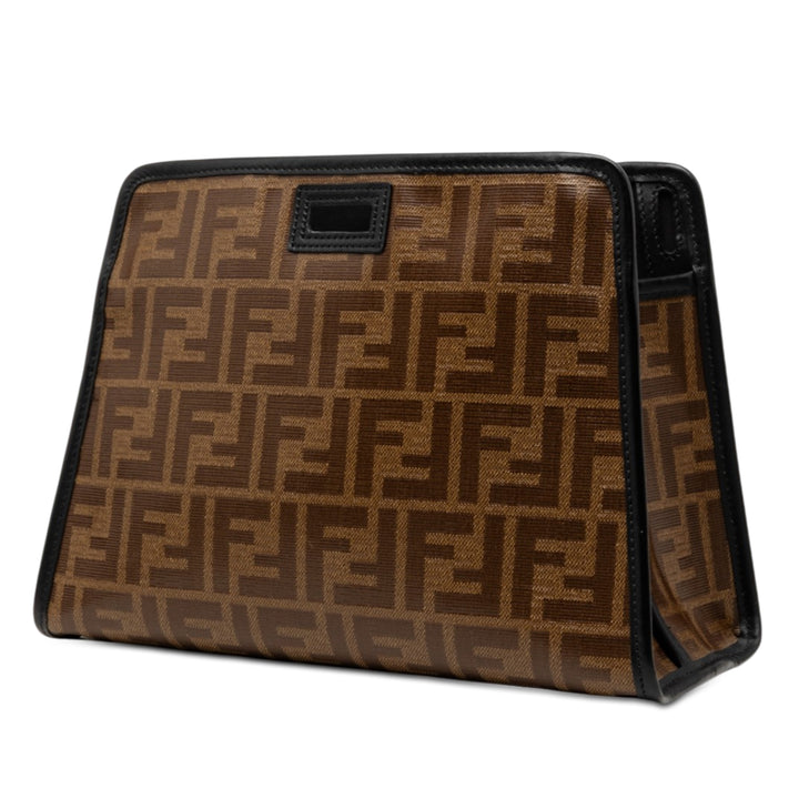 Fendi Small Zucca Coated Toile Peekaboo Defender