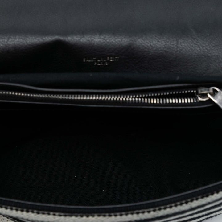 Saint Laurent Large Chevron Berber Monogram College Sac
