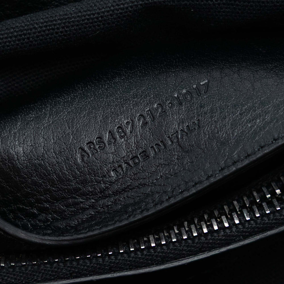 Saint Laurent Large Chevron Berber Monogram College Sac