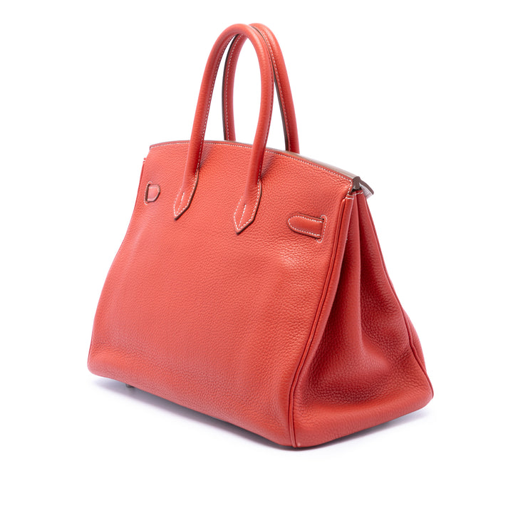 Édition limitée Bicolore Birkin Retourne 35 Clémence Orange