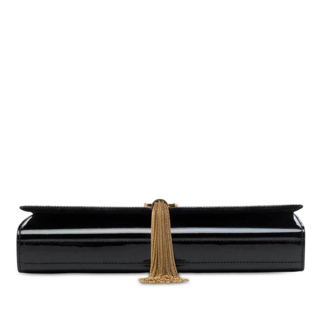 Saint Laurent Cassandre Pompon Pochette Noir – vue 3 – GABY PARIS