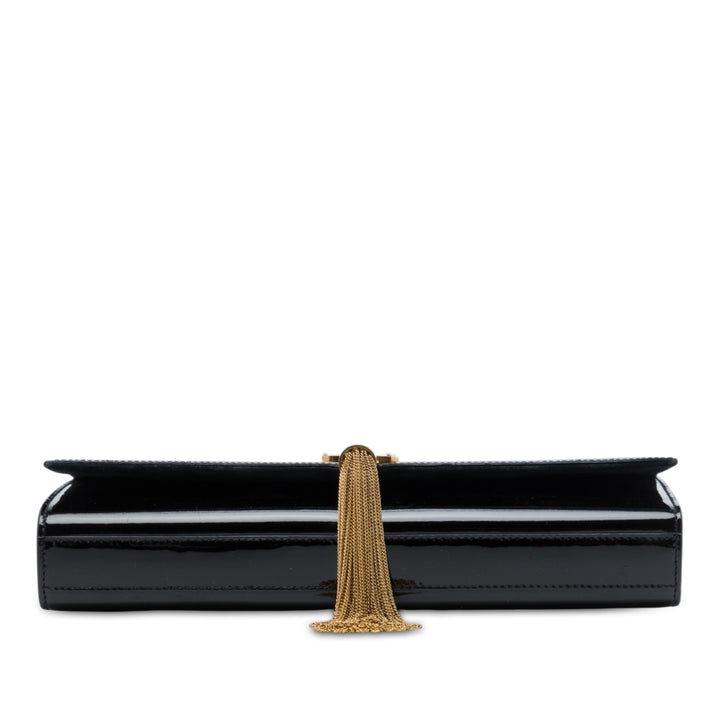 Saint Laurent Cassandre Pompon Pochette Noir – vue 3 – GABY PARIS