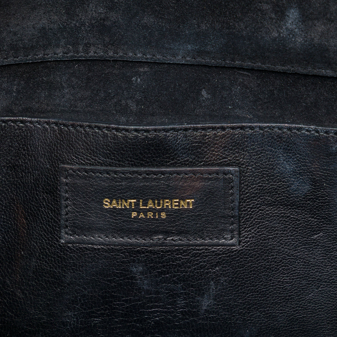 Saint Laurent Cassandre Pompon Pochette Noir – vue 5 – GABY PARIS