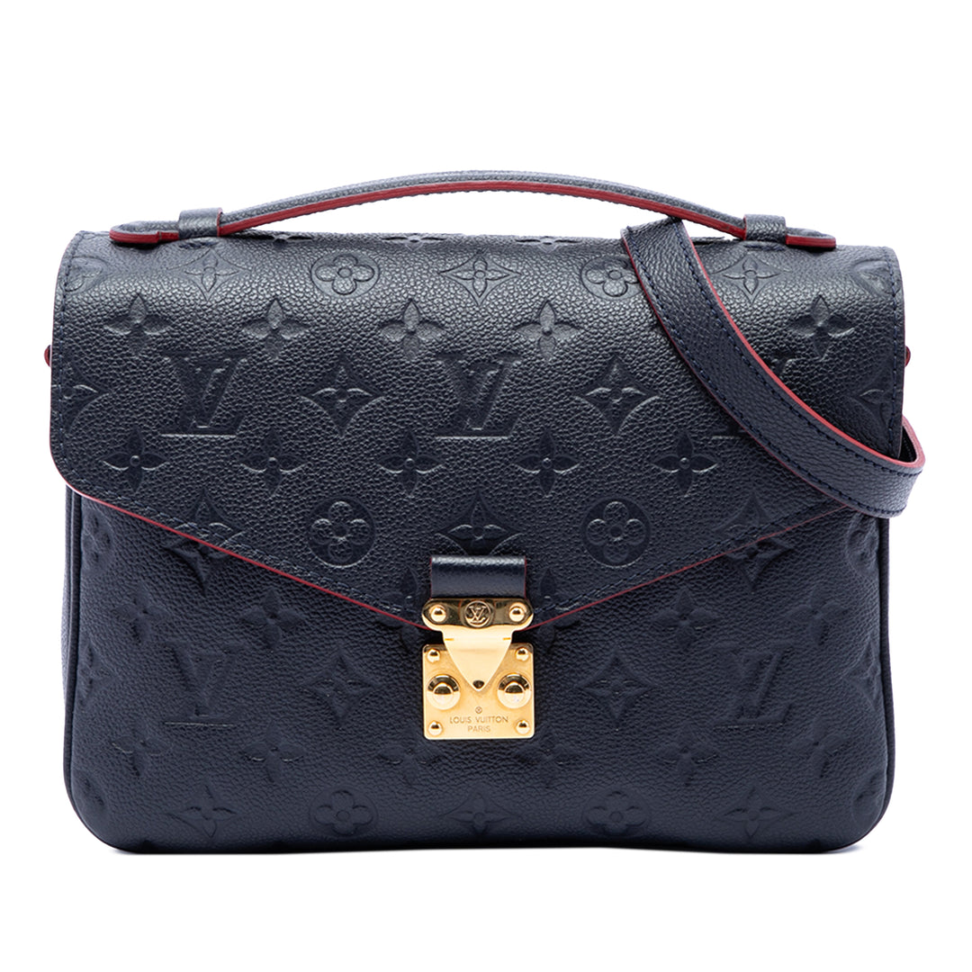 Louis Vuitton Pochette Métis Monogram Empreinte Bleu – vue principale – GABY PARIS