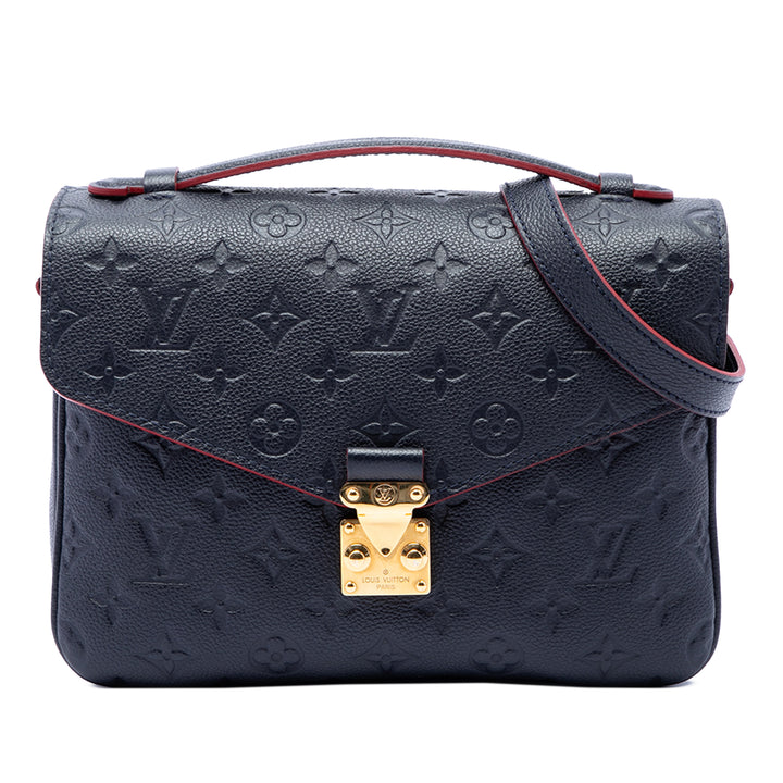 Louis Vuitton Pochette Métis Monogram Empreinte Bleu – vue principale – GABY PARIS