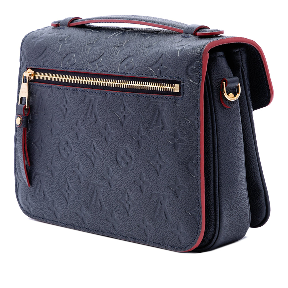 Louis Vuitton Pochette Métis Monogram Empreinte Bleu – vue 2 – GABY PARIS