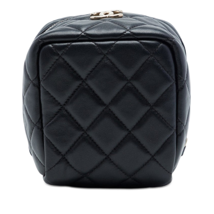 Chanel CC Matelassé Cuir d'agneau Cube Vanity