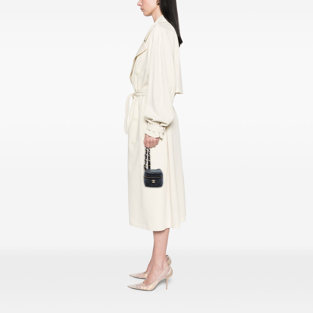 Chanel CC Matelassé Cuir d'agneau Cube Vanity