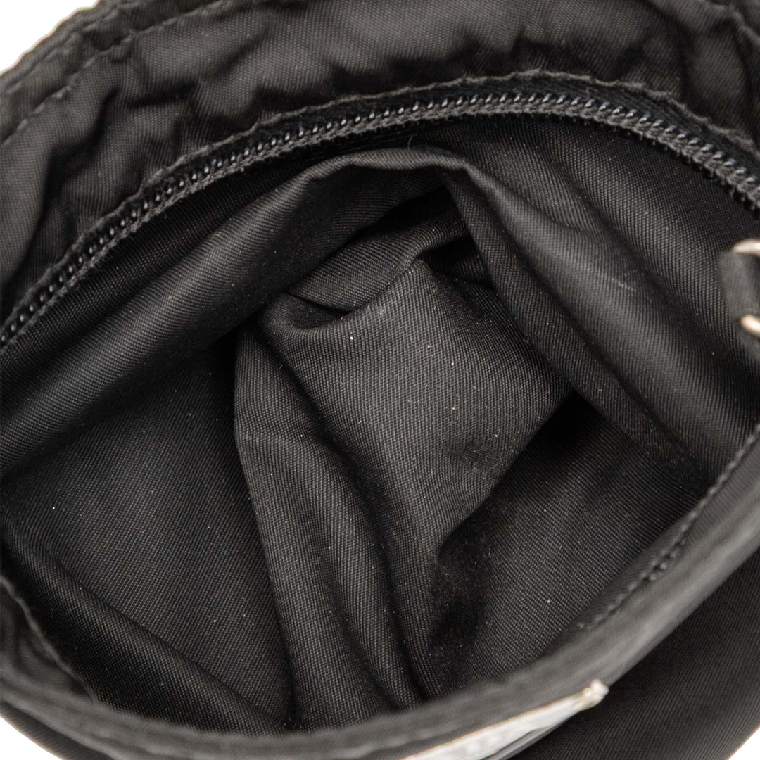 Prada Tessuto Zip Top Sac porté croisé Noir