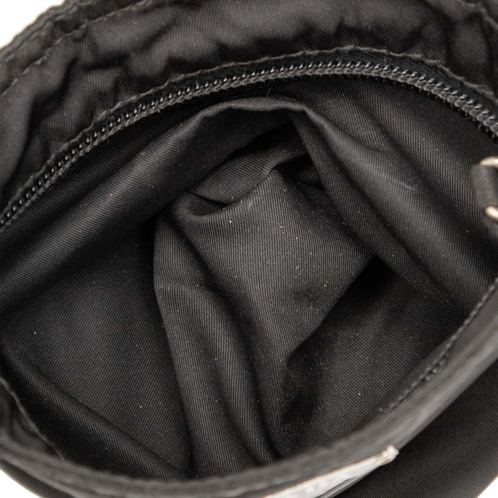 Prada Tessuto Zip Top Sac porté croisé Noir