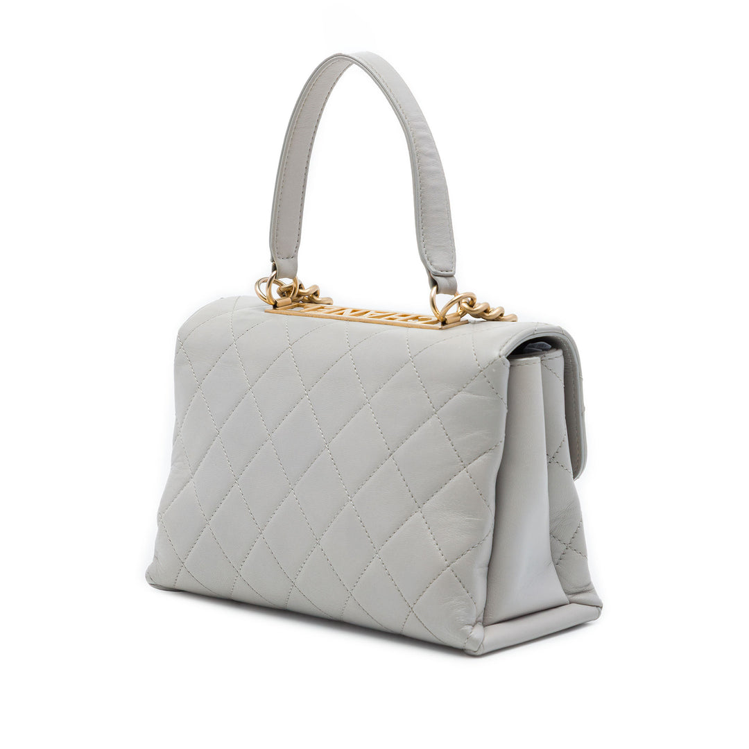Chanel Trendy Spirit sac à Moyen Cuir d'agneau Gris