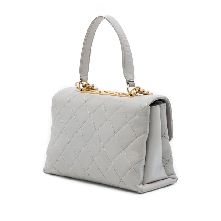 Chanel Trendy Spirit sac à Moyen Cuir d'agneau Gris