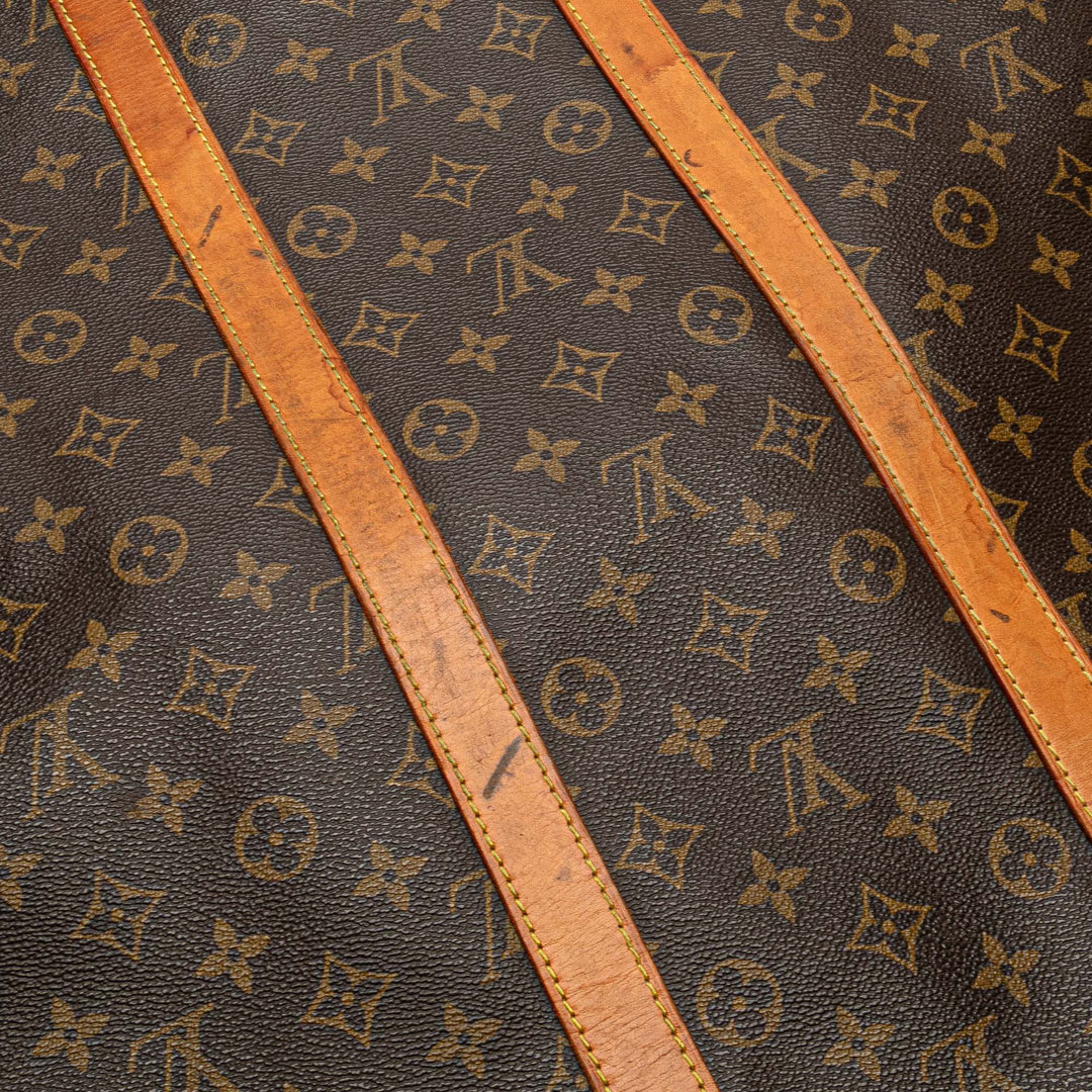 Louis Vuitton Monogram Keepall Bandouliere 55 Marron
