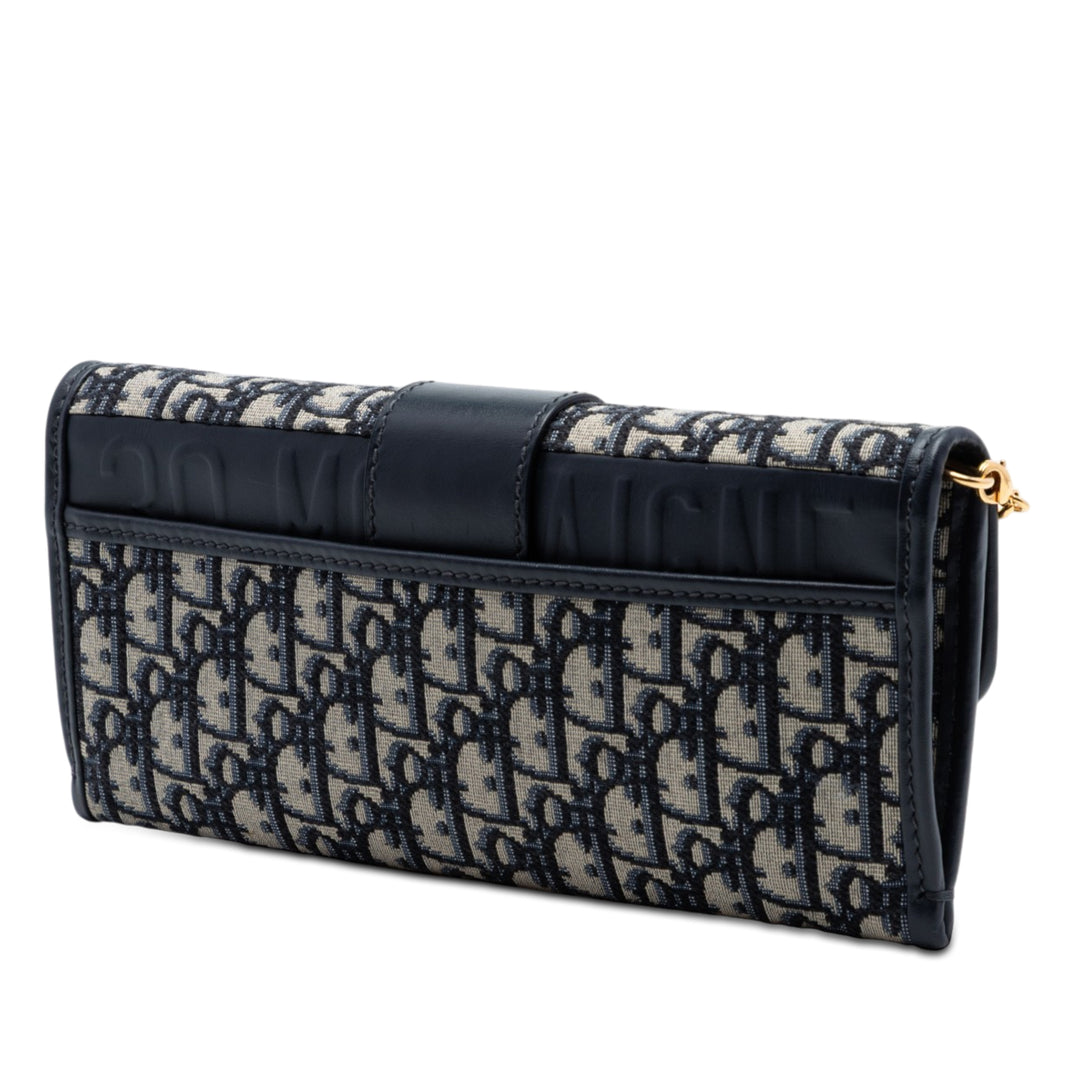 Dior Oblique Toile 30 Montaigne Pochette avec chaîne