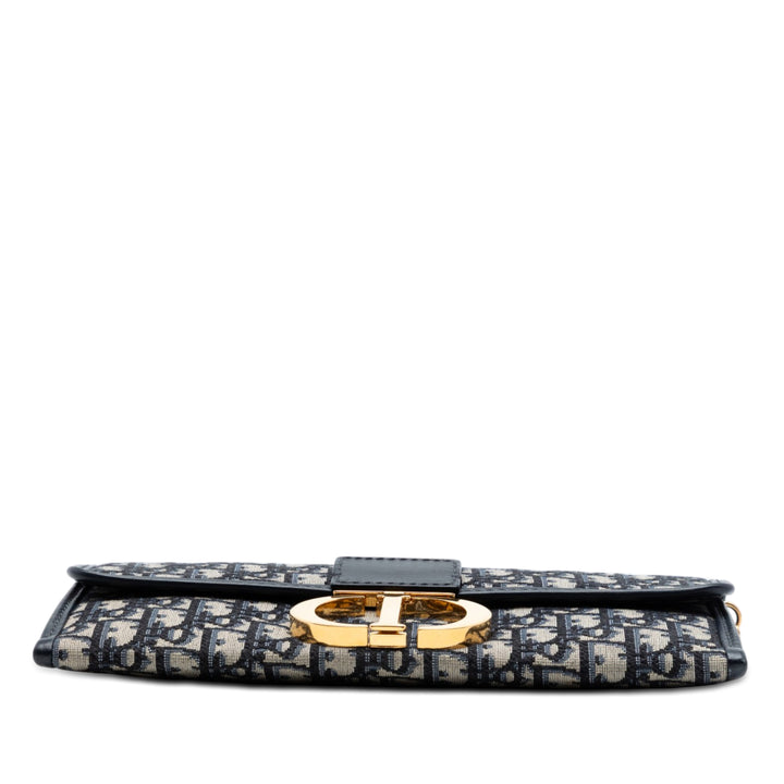 Dior Oblique Toile 30 Montaigne Pochette avec chaîne