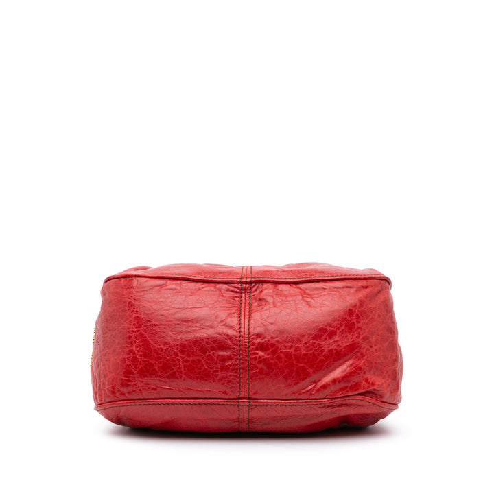 Nappa Frame Lux Top Handle Red - Gaby Paris