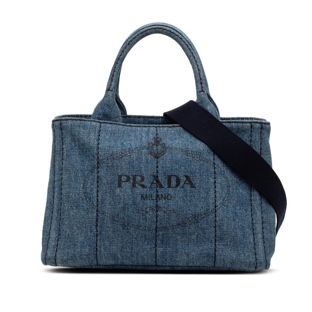 Canapa Logo Cabas Petit Jean Bleu