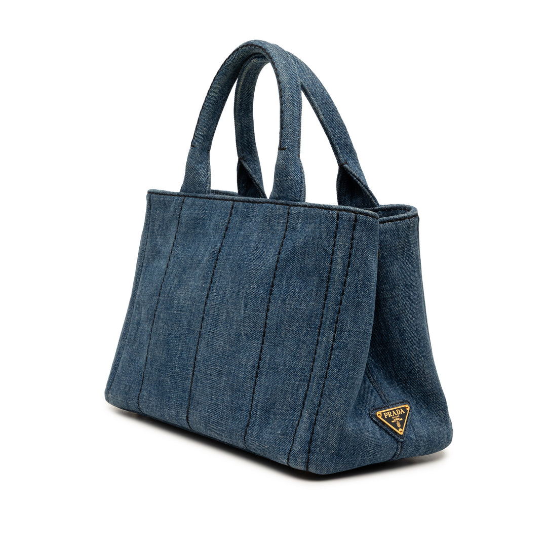 Canapa Logo Cabas Petit Jean Bleu