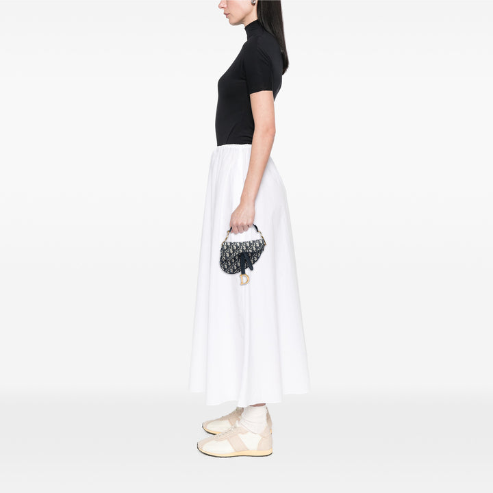 Dior Saddle Sac Mini Oblique Bleu – vue 5 – GABY PARIS