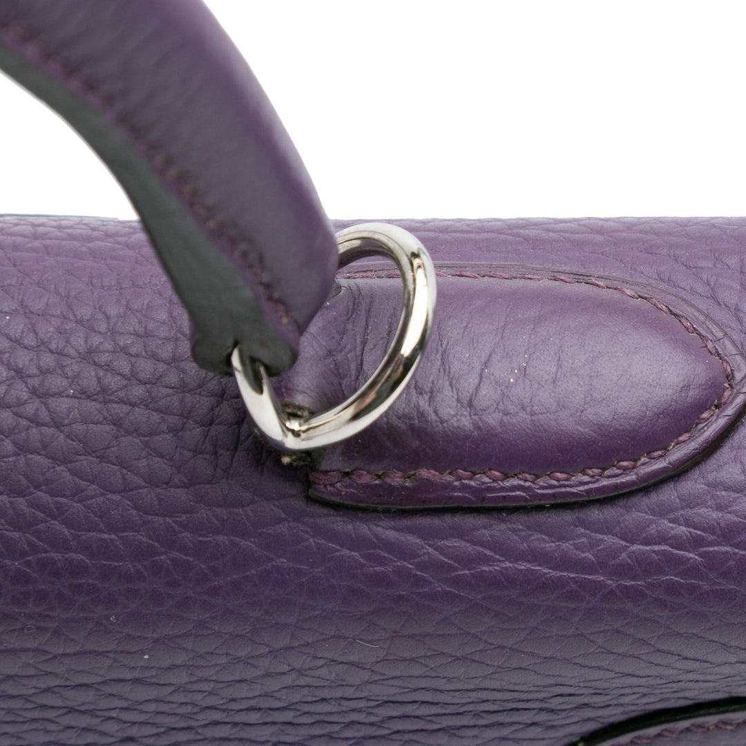 Hermès Togo Kelly II Retourne 35 Violet – GABY PARIS Authentique