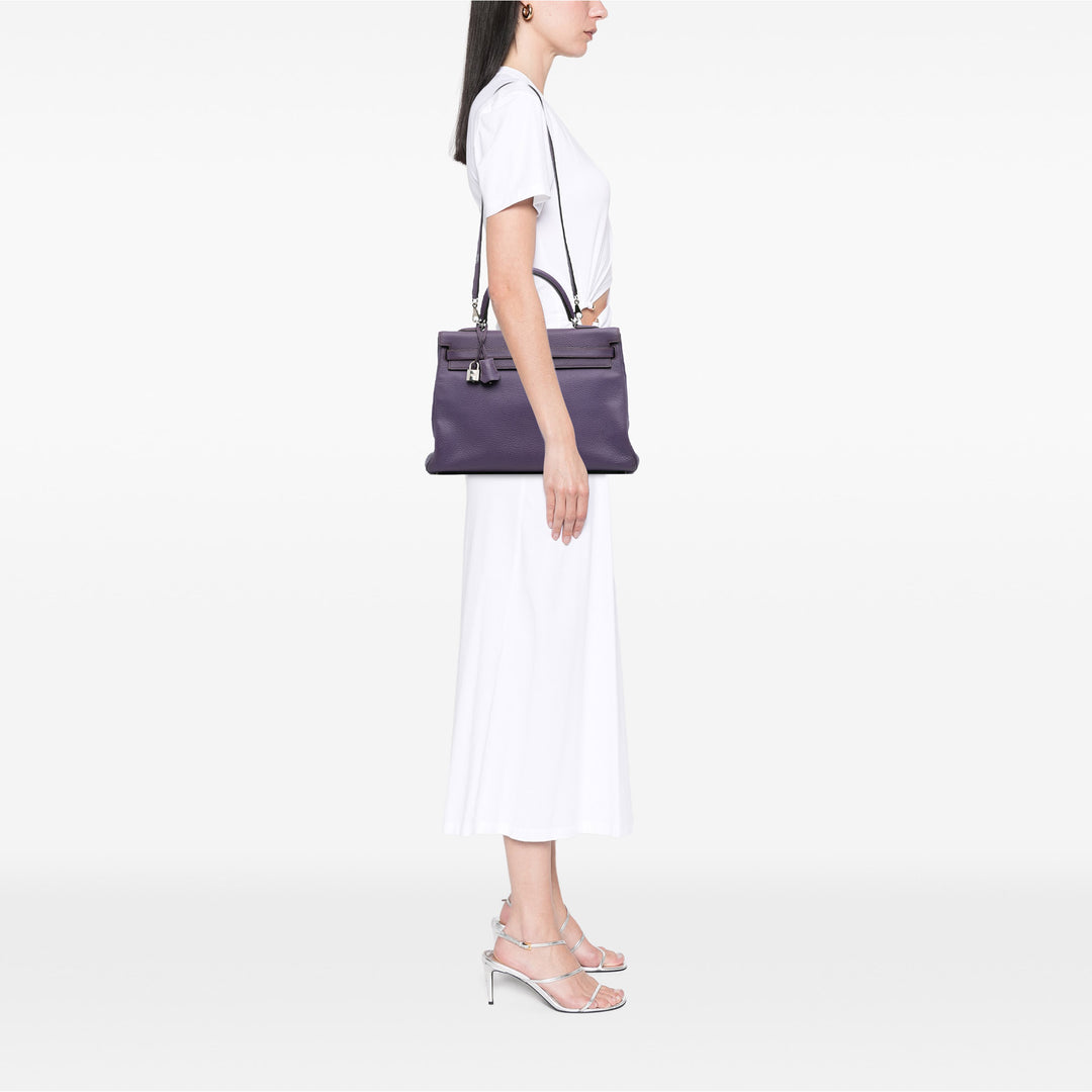 Hermès Togo Kelly II Retourne 35 Violet – GABY PARIS Authentique