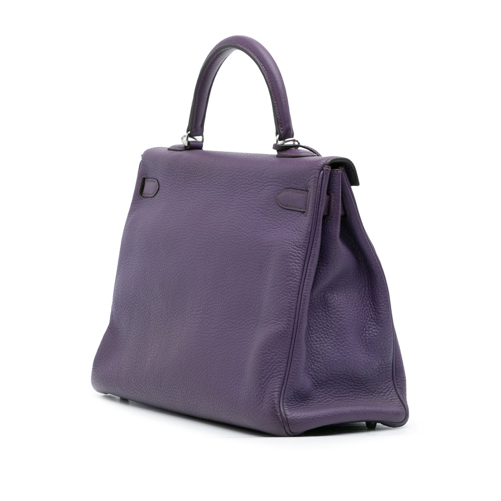 Hermès Togo Kelly II Retourne 35 Violet – GABY PARIS Authentique